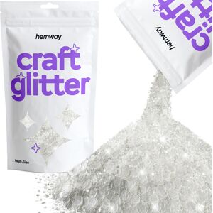 Hemway Multi-Size Craft Glitter 100g / 3.5oz White Iridescent Epoxy Resin, DIY, Tumbler, Decoration Hemway Multi-Size Craft Glitter 100g / 3.5oz White Iridescent Epoxy Resin, DIY, Tumbler, Decoration