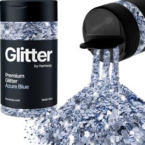 Hemway Multi-Size Glitter Shaker 120g / 4.2oz Azure Blue Cosmetic, Festival, Epoxy Resin, Crafts Hemway Multi-Size Glitter Shaker 120g / 4.2oz Azure Blue Cosmetic, Festival, Epoxy Resin, Crafts