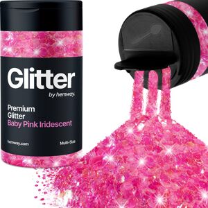 Hemway Multi-Size Glitter Shaker 120g / 4.2oz Baby Pink Iridescent Cosmetic, Festival, Epoxy Resin, Crafts Hemway Multi-Size Glitter Shaker 120g / 4.2oz Baby Pink Iridescent Cosmetic, Festival, Epoxy Resin, Crafts