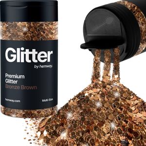 Hemway Multi-Size Glitter Shaker 120g / 4.2oz Bronze Brown Cosmetic, Festival, Epoxy Resin, Crafts Hemway Multi-Size Glitter Shaker 120g / 4.2oz Bronze Brown Cosmetic, Festival, Epoxy Resin, Crafts