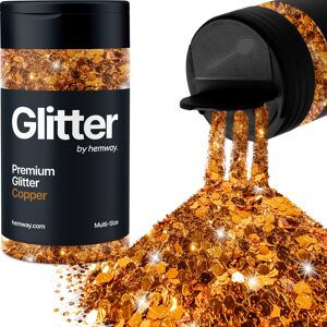 Hemway Multi-Size Glitter Shaker 120g / 4.2oz Copper Cosmetic, Festival, Epoxy Resin, Crafts Hemway Multi-Size Glitter Shaker 120g / 4.2oz Copper Cosmetic, Festival, Epoxy Resin, Crafts