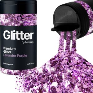 Hemway Multi-Size Glitter Shaker 120g / 4.2oz Lavender Purple Cosmetic, Festival, Epoxy Resin, Crafts Hemway Multi-Size Glitter Shaker 120g / 4.2oz Lavender Purple Cosmetic, Festival, Epoxy Resin, Crafts