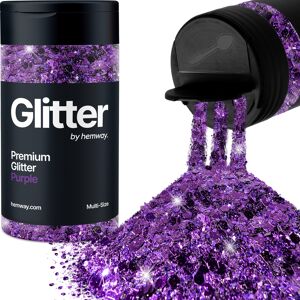Hemway Multi-Size Glitter Shaker 120g / 4.2oz Purple Cosmetic, Festival, Epoxy Resin, Crafts Hemway Multi-Size Glitter Shaker 120g / 4.2oz Purple Cosmetic, Festival, Epoxy Resin, Crafts