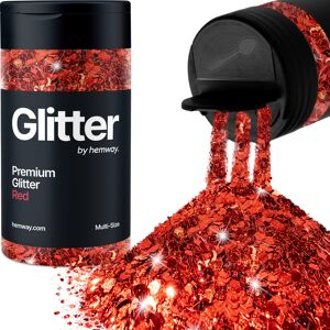 Hemway Multi-Size Glitter Shaker 120g / 4.2oz Red Cosmetic, Festival, Epoxy Resin, Crafts Hemway Multi-Size Glitter Shaker 120g / 4.2oz Red Cosmetic, Festival, Epoxy Resin, Crafts