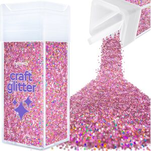 Hemway Craft Glitter Shaker 130g / 4.6oz Pink Holographic Epoxy Resin, DIY, Tumbler, Decoration Hemway Craft Glitter Shaker 130g / 4.6oz Pink Holographic Epoxy Resin, DIY, Tumbler, Decoration