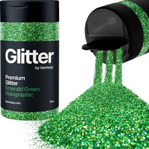 Hemway Glitter Shaker 125g / 4.4oz Emerald Green Holographic Cosmetic, Festival, Epoxy Resin, Crafts Hemway Glitter Shaker 125g / 4.4oz Emerald Green Holographic Cosmetic, Festival, Epoxy Resin, Crafts