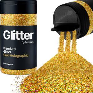 Hemway Glitter Shaker 80g / 2.8oz Gold Holographic Fibre Strands Cosmetic, Festival, Epoxy Resin, Crafts Hemway Glitter Shaker 80g / 2.8oz Gold Holographic Fibre Strands Cosmetic, Festival, Epoxy Resin, Crafts