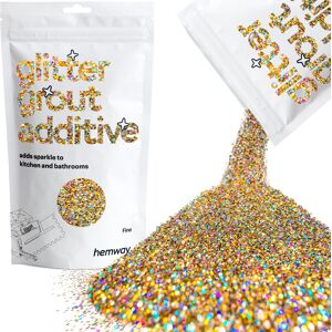 hemway Glitter For Tile Grout 100g / 3.5oz Gold Silver Holographic Waterproof Fade Resistant hemway Glitter For Tile Grout 100g / 3.5oz Gold Silver Holographic Waterproof Fade Resistant
