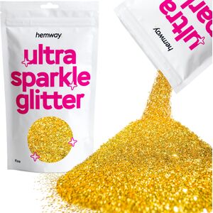 Hemway Glitter Ultra Sparkle 100g / 3.5oz Gold Cosmetic, Festival, Crafts Hemway Glitter Ultra Sparkle 100g / 3.5oz Gold Cosmetic, Festival, Crafts