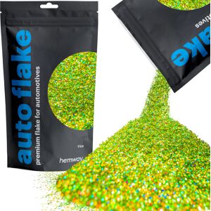 Hemway Automotive Glitter 100g / 3.5oz Lime Green Holographic Metal Flake Custom Spray Painting Hemway Automotive Glitter 100g / 3.5oz Lime Green Holographic Metal Flake Custom Spray Painting