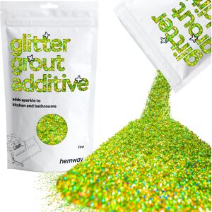 hemway Glitter For Tile Grout 100g / 3.5oz Lime Green Holographic Waterproof Fade Resistant hemway Glitter For Tile Grout 100g / 3.5oz Lime Green Holographic Waterproof Fade Resistant