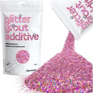 Hemway Glitter For Tile Grout 100g / 3.5oz Pink Holographic Waterproof Fade Resistant Hemway Glitter For Tile Grout 100g / 3.5oz Pink Holographic Waterproof Fade Resistant