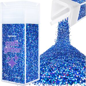 Hemway Craft Glitter Shaker 130g / 4.6oz Sapphire Blue Holographic Epoxy Resin, DIY, Tumbler, Decoration Hemway Craft Glitter Shaker 130g / 4.6oz Sapphire Blue Holographic Epoxy Resin, DIY, Tumbler, Decoration