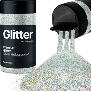 Hemway Glitter Shaker 80g / 2.8oz Silver Holographic Fibre Strands Cosmetic, Festival, Epoxy Resin, Crafts Hemway Glitter Shaker 80g / 2.8oz Silver Holographic Fibre Strands Cosmetic, Festival, Epoxy Resin, Crafts