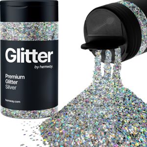 Hemway Glitter Shaker 80g / 2.8oz Silver Holographic Stars Moons Cosmetic, Festival, Epoxy Resin, Crafts Hemway Glitter Shaker 80g / 2.8oz Silver Holographic Stars Moons Cosmetic, Festival, Epoxy Resin, Crafts