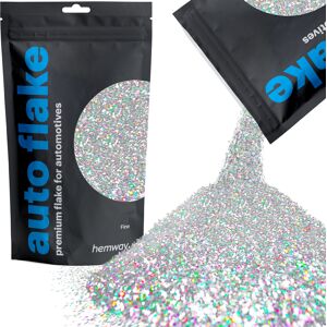 Hemway Automotive Glitter 100g / 3.5oz Silver Holographic Metal Flake Custom Spray Painting Hemway Automotive Glitter 100g / 3.5oz Silver Holographic Metal Flake Custom Spray Painting