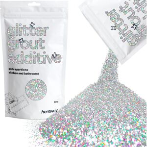 hemway Glitter For Tile Grout 100g / 3.5oz Silver Holographic Waterproof Fade Resistant hemway Glitter For Tile Grout 100g / 3.5oz Silver Holographic Waterproof Fade Resistant
