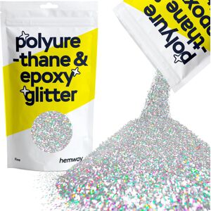 Hemway Epoxy Resin Glitter 100g / 3.5oz Silver Holographic Polyurethane Tumblers Flooring Hemway Epoxy Resin Glitter 100g / 3.5oz Silver Holographic Polyurethane Tumblers Flooring