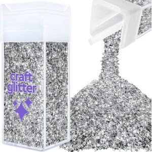 Hemway Craft Glitter Shaker 80g / 2.8oz Silver Stars Epoxy Resin, DIY, Tumbler, Decoration Hemway Craft Glitter Shaker 80g / 2.8oz Silver Stars Epoxy Resin, DIY, Tumbler, Decoration