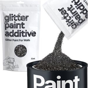 Hemway Glitter For Wall Paint 100g / 3.5oz Black Walls & Ceilings Sparkle Paint Hemway Glitter For Wall Paint 100g / 3.5oz Black Walls & Ceilings Sparkle Paint