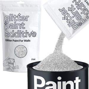 Hemway Glitter For Wall Paint 100g / 3.5oz Silver Walls & Ceilings Sparkle Paint Hemway Glitter For Wall Paint 100g / 3.5oz Silver Walls & Ceilings Sparkle Paint