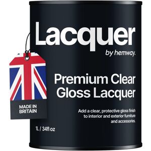 Hemway Clear Gloss Lacquer Protective Water-Based Varnish UV Indoor & Outdoor Hemway Clear Gloss Lacquer Protective Water-Based Varnish UV Indoor & Outdoor