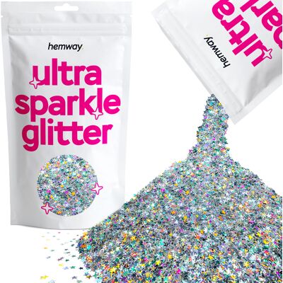 Hemway Shaped Ultra Sparkle Glitter Stars Cosmetic, Festival, Crafts Hemway Shaped Ultra Sparkle Glitter Stars Cosmetic, Festival, Crafts