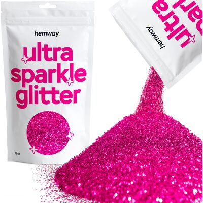Hemway - Ultra Sparkle Dark Rose Pink - 100g - Glitter Hemway - Ultra Sparkle Dark Rose Pink - 100g - Glitter