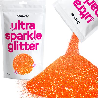 Hemway Glitter Ultra Sparkle 100g / 3.5oz Fluorescent Peach Cosmetic, Festival, Crafts Hemway Glitter Ultra Sparkle 100g / 3.5oz Fluorescent Peach Cosmetic, Festival, Crafts