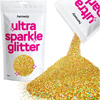 Hemway - Ultra Sparkle Gold Holographic - Gold - Holographic - Glitter Hemway - Ultra Sparkle Gold Holographic - Gold - Holographic - Glitter