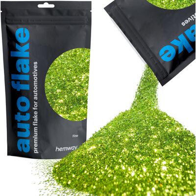 Hemway Automotive Glitter 100g / 3.5oz Lime Green Metal Flake Custom Spray Painting Hemway Automotive Glitter 100g / 3.5oz Lime Green Metal Flake Custom Spray Painting