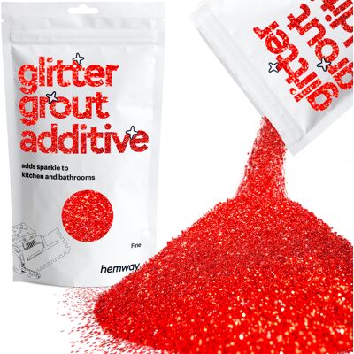 Hemway Glitter For Tile Grout 100g / 3.5oz Red Waterproof Fade Resistant Hemway Glitter For Tile Grout 100g / 3.5oz Red Waterproof Fade Resistant