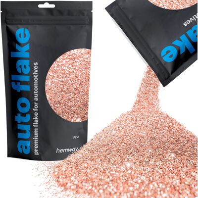 Hemway Automotive Glitter 100g / 3.5oz Rose Gold Metal Flake Custom Spray Painting Hemway Automotive Glitter 100g / 3.5oz Rose Gold Metal Flake Custom Spray Painting