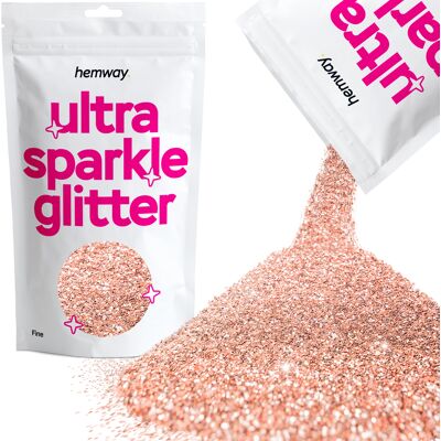 Hemway Glitter Ultra Sparkle 100g / 3.5oz Rose Gold Cosmetic, Festival, Crafts Hemway Glitter Ultra Sparkle 100g / 3.5oz Rose Gold Cosmetic, Festival, Crafts