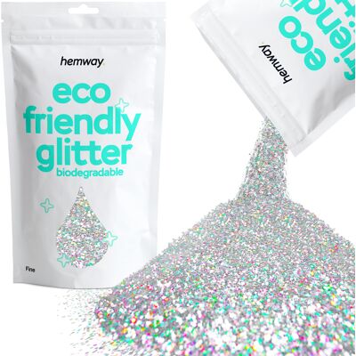 Hemway Eco Friendly Glitter 100g / 3.5oz Silver Holographic DIY, Decoration, Arts & Crafts Hemway Eco Friendly Glitter 100g / 3.5oz Silver Holographic DIY, Decoration, Arts & Crafts