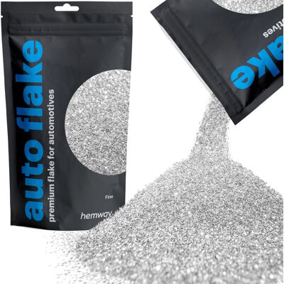 Hemway Automotive Glitter 100g / 3.5oz Silver Metal Flake Custom Spray Painting Hemway Automotive Glitter 100g / 3.5oz Silver Metal Flake Custom Spray Painting