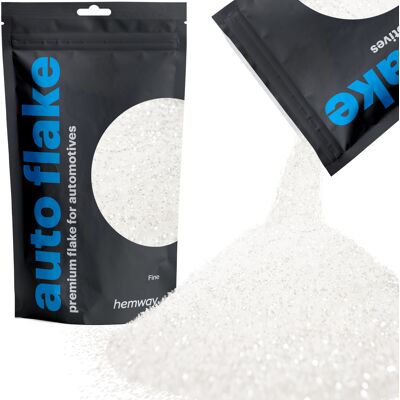 Hemway Automotive Glitter 100g / 3.5oz White Iridescent Metal Flake Custom Spray Painting Hemway Automotive Glitter 100g / 3.5oz White Iridescent Metal Flake Custom Spray Painting