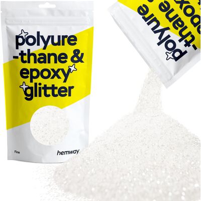 Hemway Epoxy Resin Glitter 100g / 3.5oz White Iridescent Polyurethane Tumblers Flooring Hemway Epoxy Resin Glitter 100g / 3.5oz White Iridescent Polyurethane Tumblers Flooring