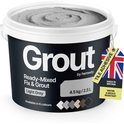 Hemway - Premium - Light Grey - Ready-Mixed - Grout Hemway - Premium - Light Grey - Ready-Mixed - Grout