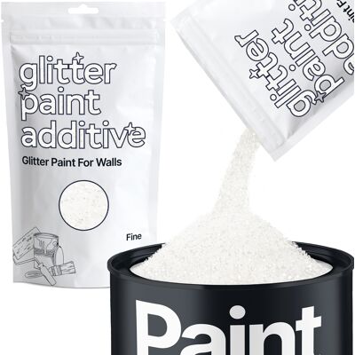 Hemway Glitter For Wall Paint 100g / 3.5oz White Iridescent Walls & Ceilings Sparkle Paint Hemway Glitter For Wall Paint 100g / 3.5oz White Iridescent Walls & Ceilings Sparkle Paint