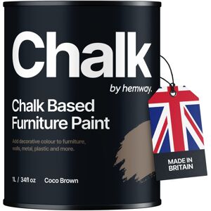 Hemway Chalk Based Furniture Paint Coco Brown Shabby Chic Chalky Matt Finish Hemway Chalk Based Furniture Paint Coco Brown Shabby Chic Chalky Matt Finish