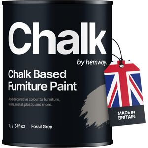 Hemway Chalk Based Furniture Paint Fossil Grey Shabby Chic Chalky Matt Finish Hemway Chalk Based Furniture Paint Fossil Grey Shabby Chic Chalky Matt Finish