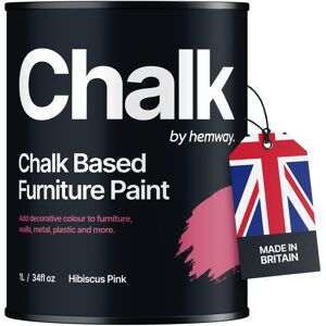 Hemway Chalk Based Furniture Paint Hibiscus Pink Shabby Chic Chalky Matt Finish Hemway Chalk Based Furniture Paint Hibiscus Pink Shabby Chic Chalky Matt Finish