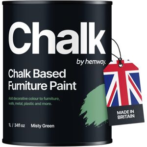Hemway Chalk Based Furniture Paint Misty Green Shabby Chic Chalky Matt Finish Hemway Chalk Based Furniture Paint Misty Green Shabby Chic Chalky Matt Finish