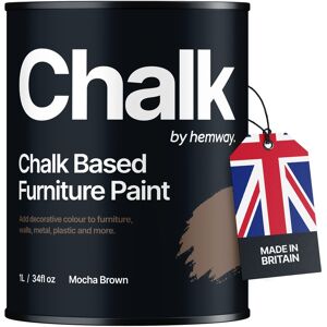 Hemway Chalk Based Furniture Paint Mocha Brown Shabby Chic Chalky Matt Finish Hemway Chalk Based Furniture Paint Mocha Brown Shabby Chic Chalky Matt Finish