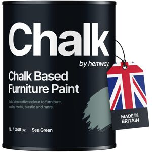 Hemway Chalk Based Furniture Paint Sea Green Shabby Chic Chalky Matt Finish Hemway Chalk Based Furniture Paint Sea Green Shabby Chic Chalky Matt Finish