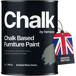 Hemway Chalk Based Furniture Paint Smoked Moss Green Shabby Chic Chalky Matt Finish Hemway Chalk Based Furniture Paint Smoked Moss Green Shabby Chic Chalky Matt Finish