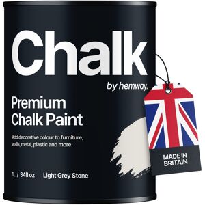 Hemway Chalk Paint Light Grey Stone Shabby Chic Furniture Chalky Matt Finish Hemway Chalk Paint Light Grey Stone Shabby Chic Furniture Chalky Matt Finish