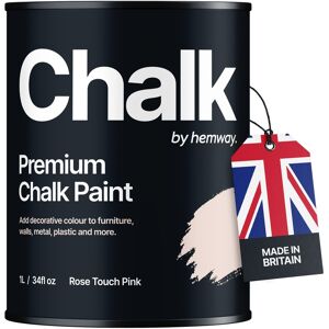 Hemway Chalk Paint Rose Touch Pink Shabby Chic Furniture Chalky Matt Finish Hemway Chalk Paint Rose Touch Pink Shabby Chic Furniture Chalky Matt Finish