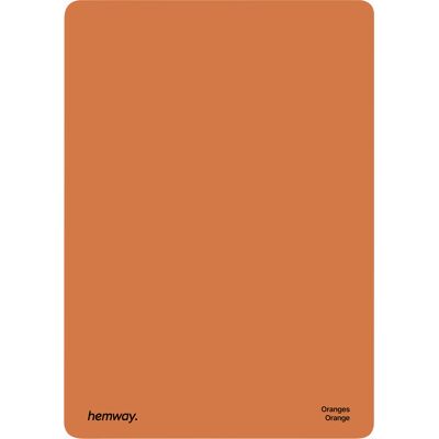 Hemway Peel and Stick Sample - Chalk Based Furniture Paint - Orange Hemway Peel and Stick Sample - Chalk Based Furniture Paint - Orange